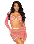 LEG AVENUE - TOP E MINIGONNA ZIG ZAG TAGLIA UNICA - LEG AVENUE SETS - Intimo per le occasioni speciali | The Game Lingerie