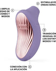 LELO - SONA 3 MASSAGGIATORE CLITORIDEO SONICO VIOLET DUSK - LELO - Intimo per le occasioni speciali | The Game Lingerie