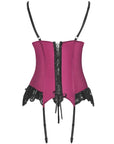 LIVCO CORSETTI FASHION - AGRAFENA CF 90436 CORSETTO + PERIZOMA BORDEAUX L/XL - LIVCO CORSETTI SETS - Intimo per le occasioni speciali | The Game Lingerie