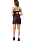 LIVCO CORSETTI FASHION - MELISENDA CF 1709 ACCAPPATOIO + CAMICIA + PERIZOMA NERO S - LIVCO CORSETTI SETS - Intimo per le occasioni speciali | The Game Lingerie
