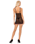 LIVCO CORSETTI FASHION - RAMLAH CF 90462 CHEMISE + PERIZOMA NERO L/XL - LIVCO CORSETTI SETS - Intimo per le occasioni speciali | The Game Lingerie