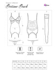 LIVCO CORSETTI FASHION - SET PERSINNE PESCA CORSETTO + SLIP + CALZE - LIVCO CORSETTI SETS - Intimo per le occasioni speciali | The Game Lingerie