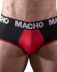 MACHO - MS26N SLIP NERO/ROSSO M - MACHO UNDERWEAR - Intimo per le occasioni speciali | The Game Lingerie