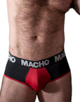 MACHO - MS26N SLIP NERO/ROSSO M - MACHO UNDERWEAR - Intimo per le occasioni speciali | The Game Lingerie