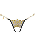 Mini perizoma APERTO - Queen of Love Black - Lucky Cheeks - The Game Lingerie