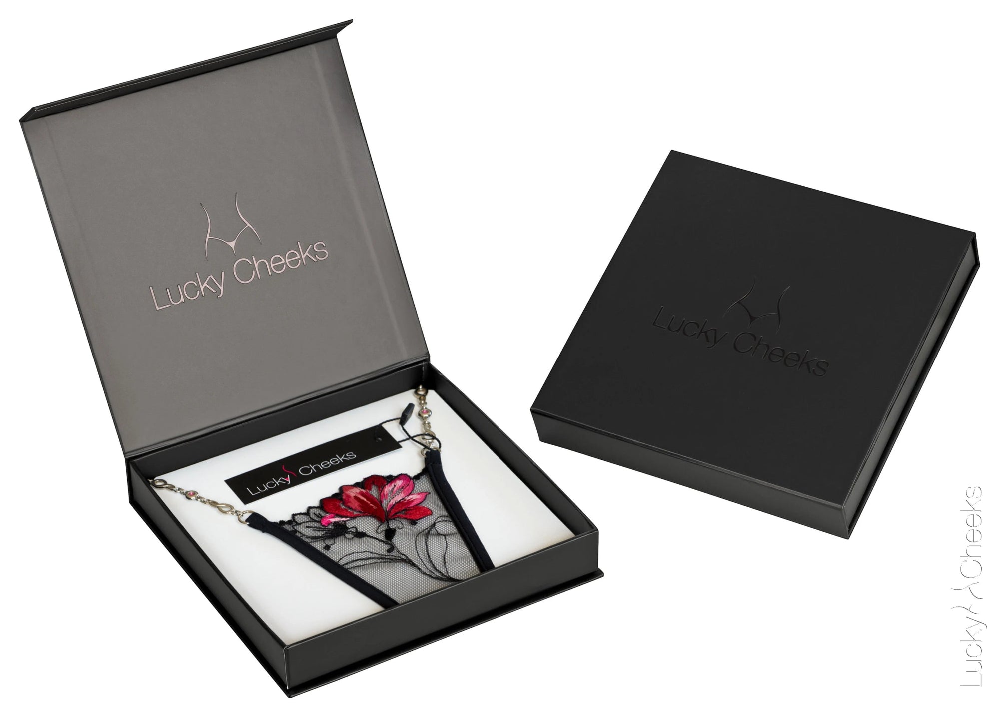 Mini perizoma G - String - Red Flower - Lucky Cheeks - The Game Lingerie