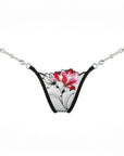 Mini perizoma G - String - Red Flower - Lucky Cheeks - The Game Lingerie