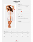 OBSESSIVE - PEIGNOIR CELESTE XL/XXL - OBSESSIVE BABYDOLL - Intimo per le occasioni speciali | The Game Lingerie