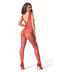 PASSION - BS 103 BODYSTOCKING ROSSO TAGLIA UNICA - PASSION WOMAN BODYSTOCKINGS - Intimo per le occasioni speciali | The Game Lingerie
