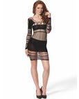 PASSION - BS 105 BODYSTOCKING NERO TAGLIA UNICA - PASSION WOMAN BODYSTOCKINGS - Intimo per le occasioni speciali | The Game Lingerie