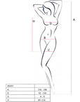PASSION - BS097 BODYSTOCKING NERO TAGLIA UNICA - PASSION WOMAN BODYSTOCKINGS - Intimo per le occasioni speciali | The Game Lingerie