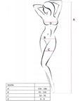 PASSION - BS098 BODYSTOCKING NERO TAGLIA UNICA - PASSION WOMAN BODYSTOCKINGS - Intimo per le occasioni speciali | The Game Lingerie