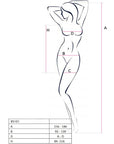 PASSION - BS101 BODYSTOCKING NERO TAGLIA UNICA - PASSION WOMAN BODYSTOCKINGS - Intimo per le occasioni speciali | The Game Lingerie