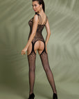 PASSION - COLLEZIONE ECO BODYSTOCKING ECO BS004 NERO - PASSION WOMAN BODYSTOCKINGS - Intimo per le occasioni speciali | The Game Lingerie