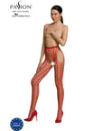 PASSION - COLLEZIONE ECO BODYSTOCKING ECO S007 ROSSO - PASSION WOMAN GARTER & STOCK - Intimo per le occasioni speciali | The Game Lingerie