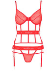 PASSION - CORSETTO KYOKA ROSSO S/M - PASSION WOMAN CORSETS - Intimo per le occasioni speciali | The Game Lingerie