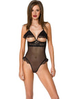 PASSION - DOLLY BODY NERO S/M - PASSION WOMAN TEDDIES - Intimo per le occasioni speciali | The Game Lingerie