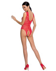 PASSION - WOMAN BS086 BODYSTOCKING ROSSO TAGLIA UNICA - PASSION WOMAN - Intimo per le occasioni speciali | The Game Lingerie