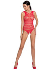 PASSION - WOMAN BS086 BODYSTOCKING ROSSO TAGLIA UNICA - PASSION WOMAN - Intimo per le occasioni speciali | The Game Lingerie