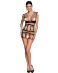 PASSION WOMAN BS089 BODYSTOCKING NERO TAGLIA UNICA - PASSION WOMAN - Intimo per le occasioni speciali | The Game Lingerie