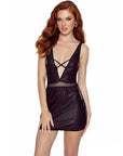 PASSIONE - CHEMISE KRISTEEN NERA L/XL - PASSION WOMAN CHEMISE - Intimo per le occasioni speciali | The Game Lingerie