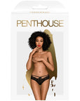 PENTHOUSE - ADORE ME PANTIES NERO S/M - PENTHOUSE THONG - Intimo per le occasioni speciali | The Game Lingerie