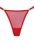 Perizoma a taglio alto regolabile rosso - Flash You and Me - The Game Lingerie