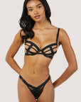 Perizoma Chantal nero in tulle - Playful Promises - The Game Lingerie
