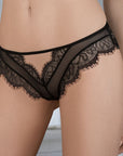 Perizoma Idrisa in tulle e pizzo nero - Roza Lingerie - ROZA LINGERIE - The Game Lingerie