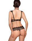 Perizoma Idrisa in tulle e pizzo nero - Roza Lingerie - ROZA LINGERIE - The Game Lingerie