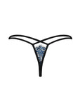 Perizoma in Pizzo Blu con Cinghie Geometriche Yassmyne | Obsessive 160912 - Obsessive - Intimo per le occasioni speciali | The Game Lingerie
