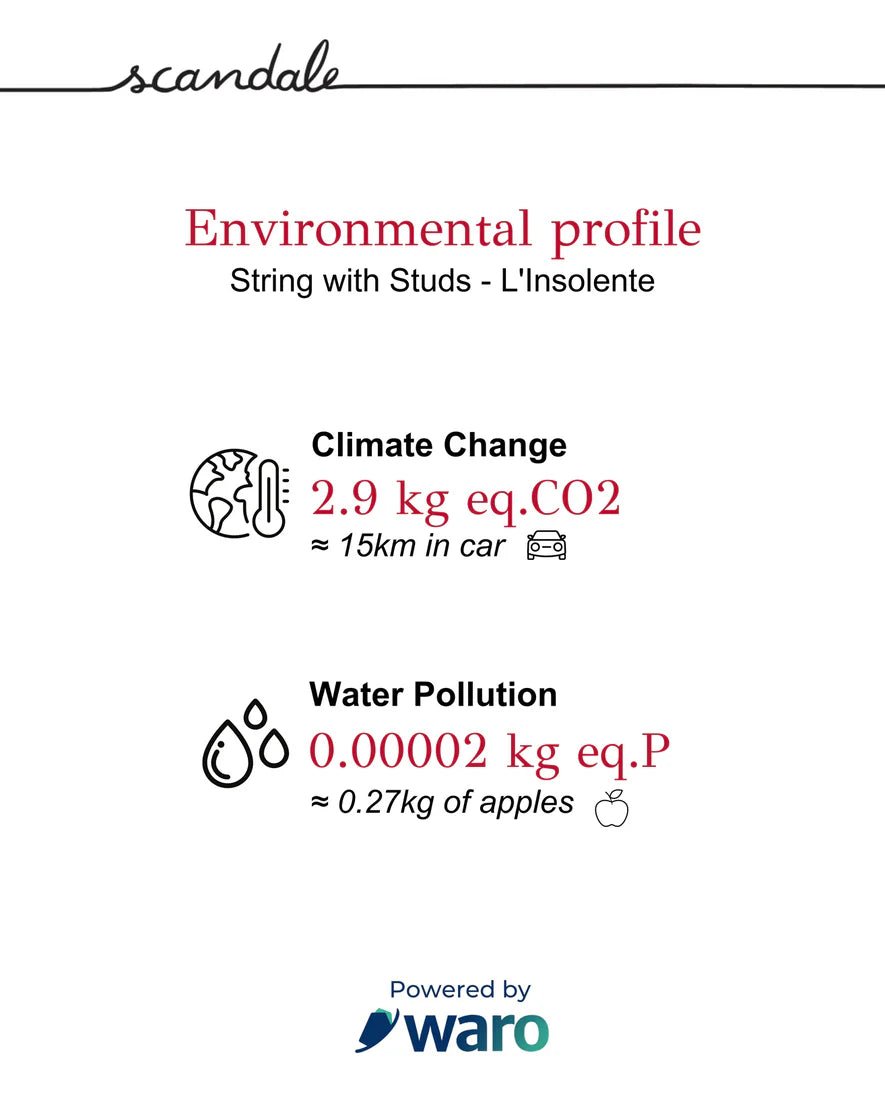 Perizoma "L'insolente" in pizzo nero con borchie - Scandale - The Game Lingerie