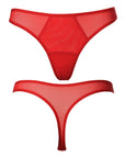 Perizoma Red Mesh in rete rossa - Flash You and Me - The Game Lingerie