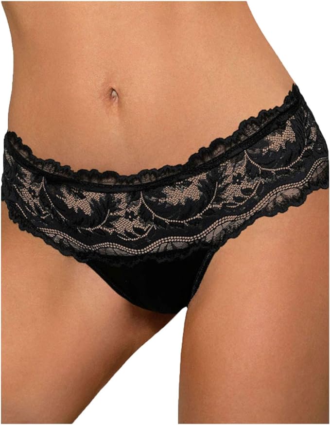 Perizoma Sefia in pizzo nero/bianco - Roza Lingerie - ROZA LINGERIE - The Game Lingerie