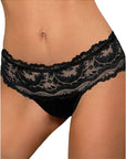 Perizoma Sefia in pizzo nero/bianco - Roza Lingerie - ROZA LINGERIE - The Game Lingerie