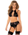 QUEEN LINGERIE - SET REGGISENO + GIARRETTIERA E PERIZOMA TAGLIA L/XL - QUEEN LINGERIE - Intimo per le occasioni speciali | The Game Lingerie
