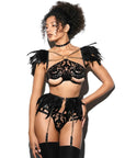 Reggicalze Black Angel - BÆD STORIES - The Game Lingerie