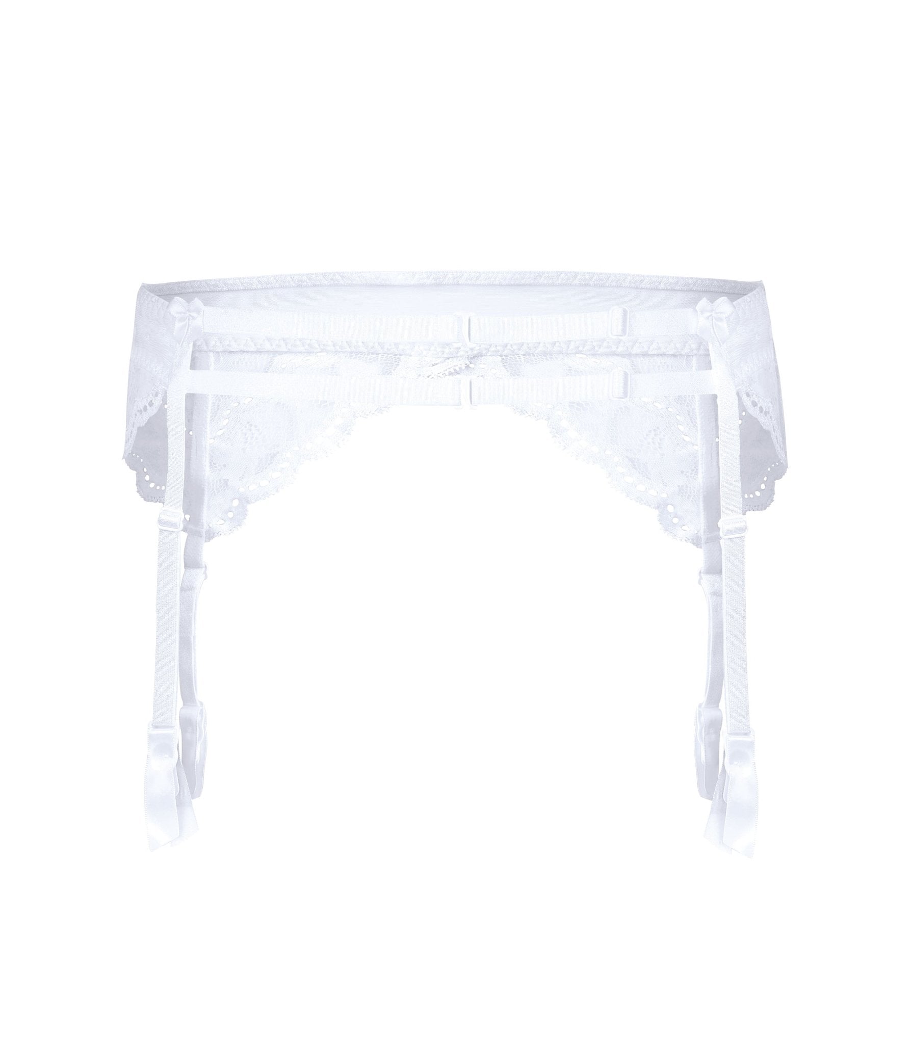 Reggicalze Lagerta in Pizzo Bianco - ROZA LINGERIE - The Game Lingerie