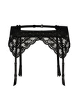 Reggicalze Lagerta in pizzo nero - ROZA LINGERIE - The Game Lingerie