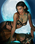 Reggieno Chantal nero in tulle - Playful Promises - The Game Lingerie