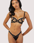 Reggieno Chantal nero in tulle - Playful Promises - The Game Lingerie