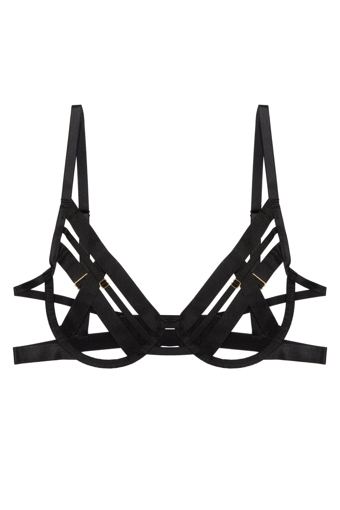 Reggieno Chantal nero in tulle - Playful Promises - The Game Lingerie