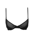 Reggiseno semi - aperto Sophie in microfibra con anelli placcati oro - ILONI by DILAN - The Game Lingerie