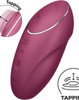 SATISFYER - TAP & CLIMAX 1 VIBRATORE LAY - ON ROSSO - SATISFYER LAYONS - Intimo per le occasioni speciali | The Game Lingerie