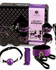 SECRETPLAY - BDSM SET 8PCS VIOLA / NERO. - SECRETPLAY 100% FETISH - Intimo per le occasioni speciali | The Game Lingerie