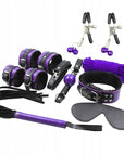 SECRETPLAY - BDSM SET 8PCS VIOLA / NERO. - SECRETPLAY 100% FETISH - Intimo per le occasioni speciali | The Game Lingerie