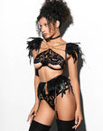 Set completo Role Play Black Angel - BÆD STORIES - The Game Lingerie
