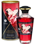 SHUNGA - OLIO DA MASSAGGIO EFFETTO CALORE SAPORE INTENSO DI CILIEGIA 100 ML - SHUNGA OILS - Intimo per le occasioni speciali | The Game Lingerie