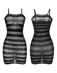 SUBBLIME - 951733 VESTITO A RETE CON STRISCE NERE TAGLIA UNICA - SUBBLIME DRESSES - Intimo per le occasioni speciali | The Game Lingerie