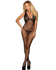 SUBBLIME - 951993 BODYSTOCKING A RETE TRASPARENTE NERA SENZA CAVALLO TAGLIA UNICA - SUBBLIME BODYSTOCKINGS - Intimo per le occasioni speciali | The Game Lingerie
